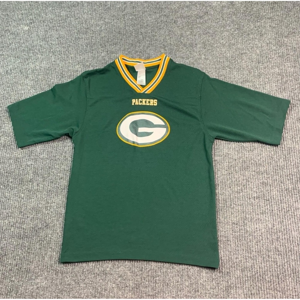 VTG Green Bay Packers‎ Shirt Youth Boys Large Mens Small NFL Football 90s Retro
